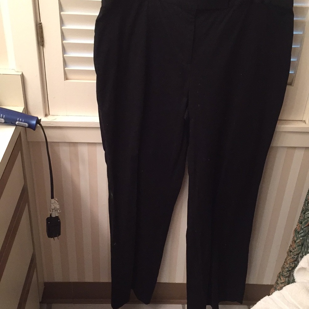 Sigrid Olsen black cotton and spandex pants